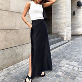 Capri Black Maxi Skirt