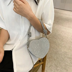 Bling Heart Hand Bag