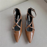 Olga Leather Flats