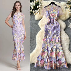 Bougainvillea Bloom Gown Dress