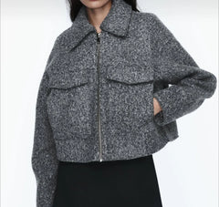 Gigi Woollen Collar Jacket