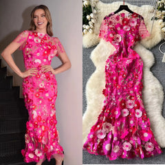 Bougainvillea Bloom Gown Dress