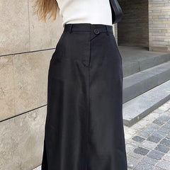 Capri Black Maxi Skirt