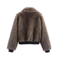 Soho Fur Bomber Jacket