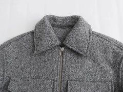 Gigi Woollen Collar Jacket