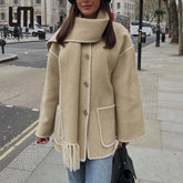 Juana Coat With Scarf