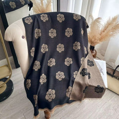 Floral Motif Cashmere Shawl