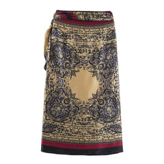 The Baroque Scarf Wrap Skirt