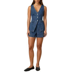 Denim Waistcoat & Shorts Coord Sets