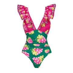 Tropical Crush Swimsuit with Skirt