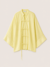 Lemon Tie-Front Kimono Top