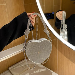 Bling Heart Hand Bag