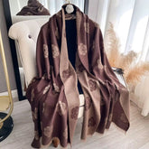 Floral Motif Cashmere Shawl