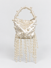 Pearl Tassel Satin Bag