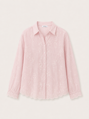 Blush Broderie Lace Shirt