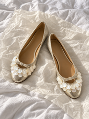 Luna Embellished Ballet Flats