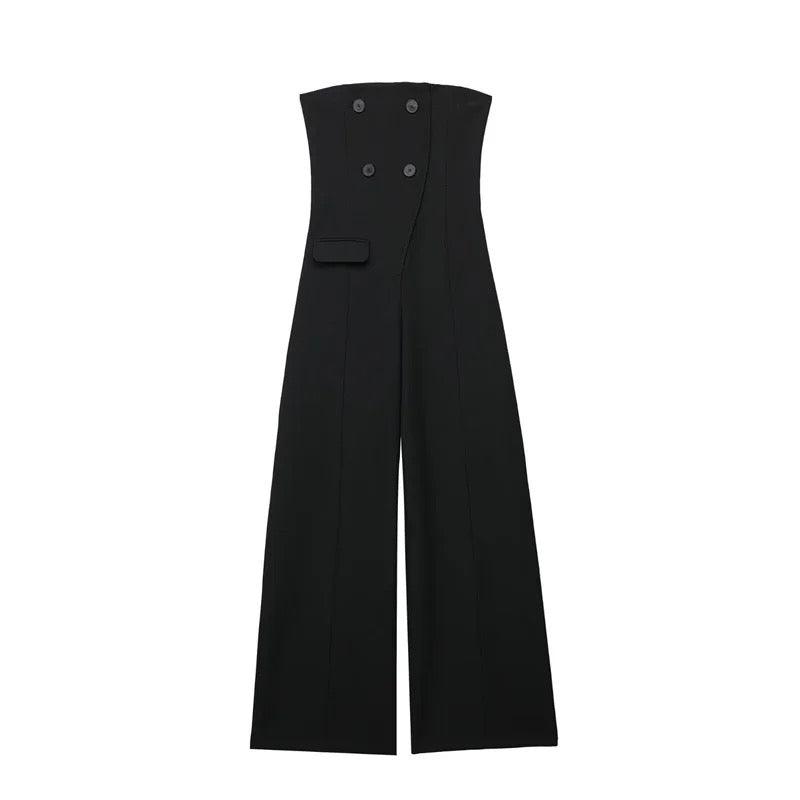 Black Tube Jumpsuit - Label Frenesi Fashion
