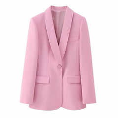 Blush Pink Blazer - Label Frenesi Fashion