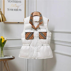Burbeny Vest Puffer Jacket - Label Frenesi Fashion
