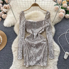 Jen Sequin Bling Dress - Label Frenesi Fashion