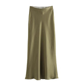 Jess Satin Midi Skirts - Label Frenesi Fashion