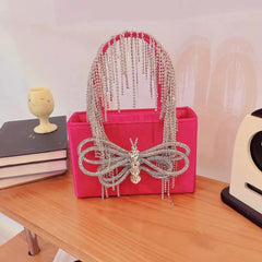 Kelly Embellish Crystal Handbag - Label Frenesi Fashion