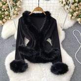 Kesha Fur Sweater Top - Label Frenesi Fashion