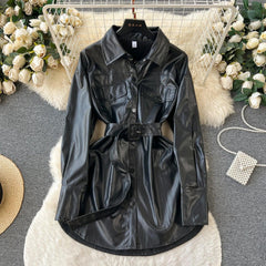 Khyla Leather Coats - Label Frenesi Fashion