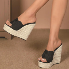 Kimberly Espadrilles Platform Wedges - Label Frenesi Fashion