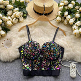 Kristen Rhinestone Bustier Top - Label Frenesi Fashion