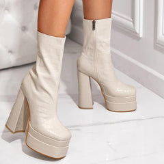Kyle Platform Boots - Label Frenesi Fashion