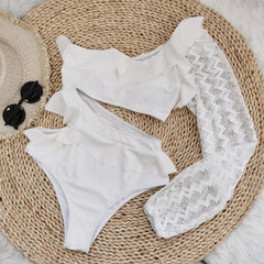 Lao White Swimsuit - Label Frenesi Fashion