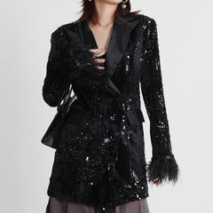 Lopez Sequin Blazer - Label Frenesi Fashion