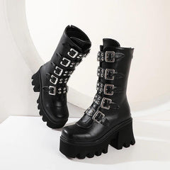 Maxim Chunky Boots - Label Frenesi Fashion