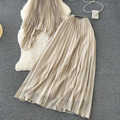 Maya Pleated Co-ord Sets - Label Frenesi Fashion