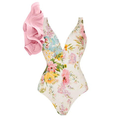 Nigella Blush Swimsuit & Sarong - Label Frenesi Fashion