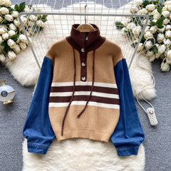 Nolan Denim Sweatshirt - Label Frenesi Fashion