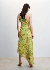 Peony Floral Asymmetrical Dress - Label Frenesi Fashion