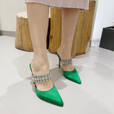 Alexa Rhinestone Heels - Label Frenesi Fashion