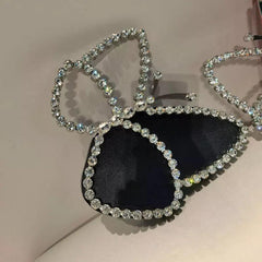 Butterfly Rhinestone Clutch Handbag - Label Frenesi Fashion