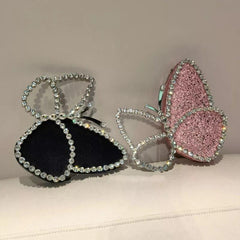 Butterfly Rhinestone Clutch Handbag - Label Frenesi Fashion