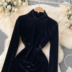 Elsa Backless Rhinestone Dress - Label Frenesi Fashion