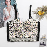 Embellished Bustier Top - Label Frenesi Fashion