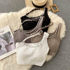 Embellished Knit Brallete - Label Frenesi Fashion