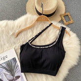 Embellished Knit Brallete - Label Frenesi Fashion