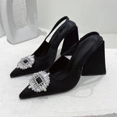 Gisel Chunky Heels - Label Frenesi Fashion