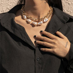 Gracias Pearl Chain Necklace - Label Frenesi Fashion