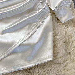 Iris Satin Dress - Label Frenesi Fashion