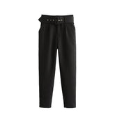 Ivy Belted Pants - Label Frenesi Fashion