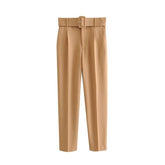 Ivy Belted Pants - Label Frenesi Fashion